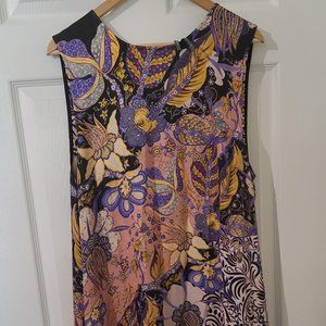 Anthropologie maxi length sundress with pockets